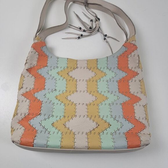The Sak Leather Boho Bag Shoulder Purse Multicolor‎ - Picture 2 of 12
